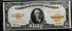 1922 Large Size $10 Gold Certificate Note PMG 30 VERY FINE FR 1173