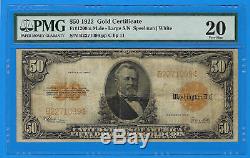 1922 Large Size Gold Certificate $50 Mule Note FR# 1200m PMG 20 Very Fine