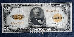 1922 Series $50 Gold Certificate Grant Very Fine FR. 1200 VF