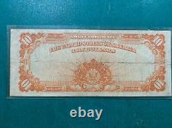 1922 US $10 Bill Gold Certificate Very Fine-ish