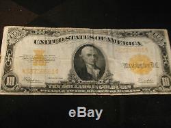 1922 U. S Ten Dollar Gold Note Very Fine F-1173