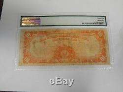 1922 United States $10 Gold Certificate Lg. Star Note PMG Graded VF-25 Very Fine
