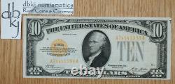 1928 $10 Dollar Gold Certificate Fr 2400 EF XF Extra Fine