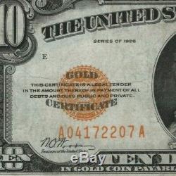 1928 $10 Gold Certificate Currency Circulated Choice Very Fine VF Problem Free