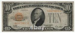 1928 $10 Gold Certificate Currency Note Circulated Problem Free Very Fine (601a)