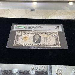 1928 $10 Gold Certificate FR2400 PMG VF25