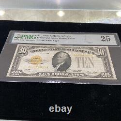 1928 $10 Gold Certificate FR2400 PMG VF25