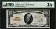 1928 $10 Gold Certificate FR-2400 Graded PMG 35 Choice Very Fine