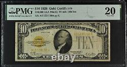 1928 $10 Gold Certificate Fr #2400 PMG 25 Woods/Mellon 7057