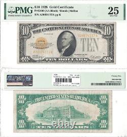 1928 $10 Gold Certificate Fr 2400 PMG Very Fine-25