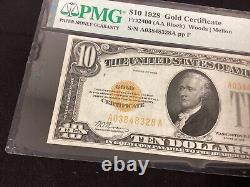 1928 $10 Gold Certificate Note Fr. 2400 PMG 35 (Very Fine)