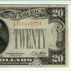 1928 $20 Gold Certificate Note Fr. 2402 Aa Block Pmg Very Fine Vf 25 (081a)