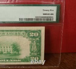 1928 $20 Gold Certificate Pmg 25 Very Fine, Woods/mellon