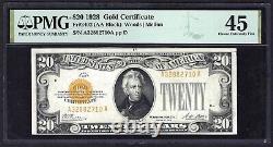 1928 $20? Gold Certificate? Pmg Choice Ex Fine 45 Bold Color
