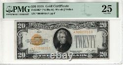 1928 $20 Gold Certificate Star Note Fr. 2402 Aa Block Pmg Very Fine Vf 25 (858a)