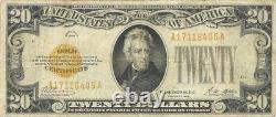 1928 $20 Gold Certificate Very Nice Problem-free & Sharp Very Fine Note