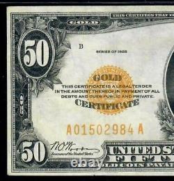 1928 $50 Gold Certificate Note Fr. 2404 Mellon PCGS 40 Extremely Fine