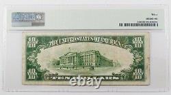 1928 Gold Certificate $10 FR# 2400 Woods/Mellon Circulated PMG VF30 Very Fine