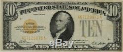 1928 Series Gold Certificate $10 Currency Circulated Vf Very Fine (675a)
