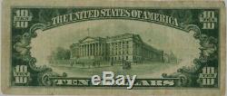 1928 Series Gold Certificate $10 Currency Circulated Vf Very Fine (675a)