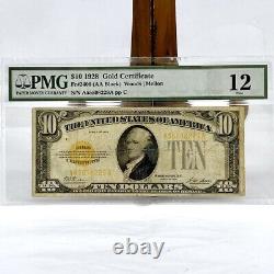 1928 United States $10 Ten Dollar Gold Certificate PMG Fine 12 (LO1007733)