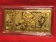 1 Gram Chinese Bear 999.9 Fine Gold Leaf Art Bar Sealed / Purity Certificate