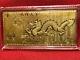 1 Gram Chinese Dragon 999.9 Fine Gold Leaf Art Bar Sealed / Purity Certificate