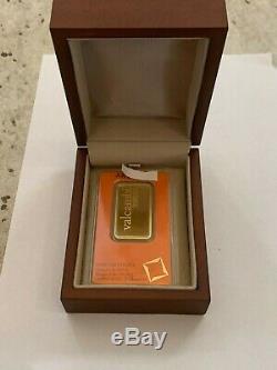 1 Ounce 999.9 Fine Gold by Valcambi Suisse withSealed Certificate
