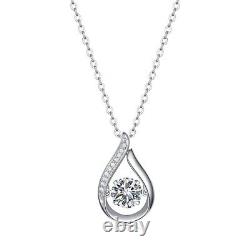 1ct Diamond Pendant Necklace White Gold & Gift Box Lab-Created IGI Certification