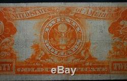$20 1906 Gold Certificate Pmg Choice Fine 15 Excellent Bright Orange Back
