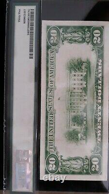 $20. 1928 GOLD SEAL GOLD CERTIFICATE PMG CHOICE VERY FINE 35 Star Note