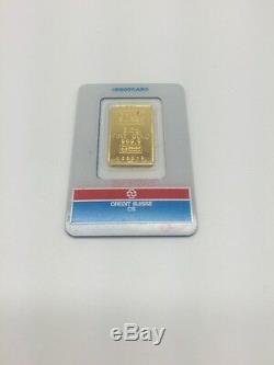 24K Fine Gold Ingot Credit Suisse 2.5 Grams Fine Gold Bar 999.9 With Certificate