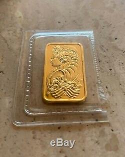 24K Pure Gold Pamp Suisse Half Ounce Gram Fine Gold Bar With Certificate
