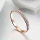 2Ct Round Certificate Moissanite Women's Engagement Band 14K Gold Plated Silver