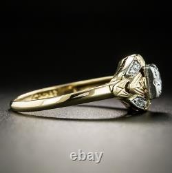 2.33Ct Round Cut Lab-Created Diamond Unique Two-Tone Filigree Style Vintage Ring