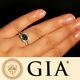 2.54ctw Natural Alexandrite Diamond 18k White Gold Ring with GIA Certificate