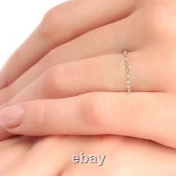 2 mm Bezel Set Round Brilliant Cut Diamonds Full Eternity Ring in 9K Rose Gold
