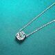 2ct Diamond Four Claws Pendant Necklace & Gift Box Lab-Created IGI Certification