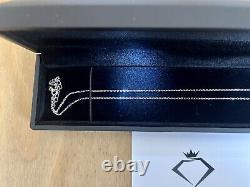 2ct Diamond Four Claws Pendant Necklace & Gift Box Lab-Created IGI Certification