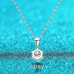 2ct Diamond Six Claws Pendant Necklace & Gift Box Lab-Created IGI Certification