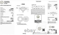 2ct Diamond Six Claws Pendant Necklace & Gift Box Lab-Created IGI Certification