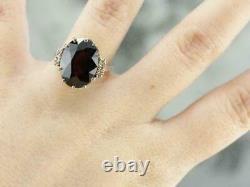 3CT Oval Cut Simulated Red Garnet Engagement Wedding Ring 14k Yellow Gold Finish