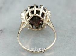 3CT Oval Cut Simulated Red Garnet Engagement Wedding Ring 14k Yellow Gold Finish