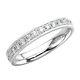 3mm Round Brilliant Cut Diamonds Full Eternity Wedding Ring in 9K White Gold