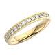 3mm Round Brilliant Cut Diamonds Full Eternity Wedding Ring in 9K Yellow Gold