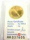 5 Gram Valcambi Suisse Round Assay Certificate 24 Carat Fine Gold 999.9 #