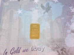 90- Karatbars Karat Pay Gold 0.1 Grams 1/10.9999 Fine Cash Gold Certificate