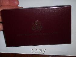 992-w $5 Us Gold Olympic Commemorative Proof Coin W Box Sleeve Certificate
