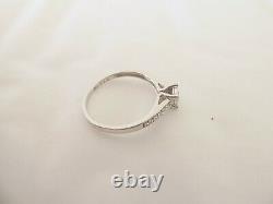 9ct gold 1/4ct diamond solitaire art deco with with certificate