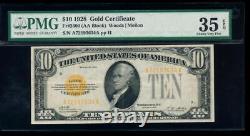 AC 1928 $10 Gold Certificate PMG 35 EPQ Fr 2400